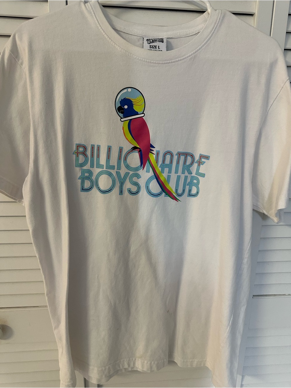 Billionaire Boys Club White Parrot Astronaut Graphic Tee